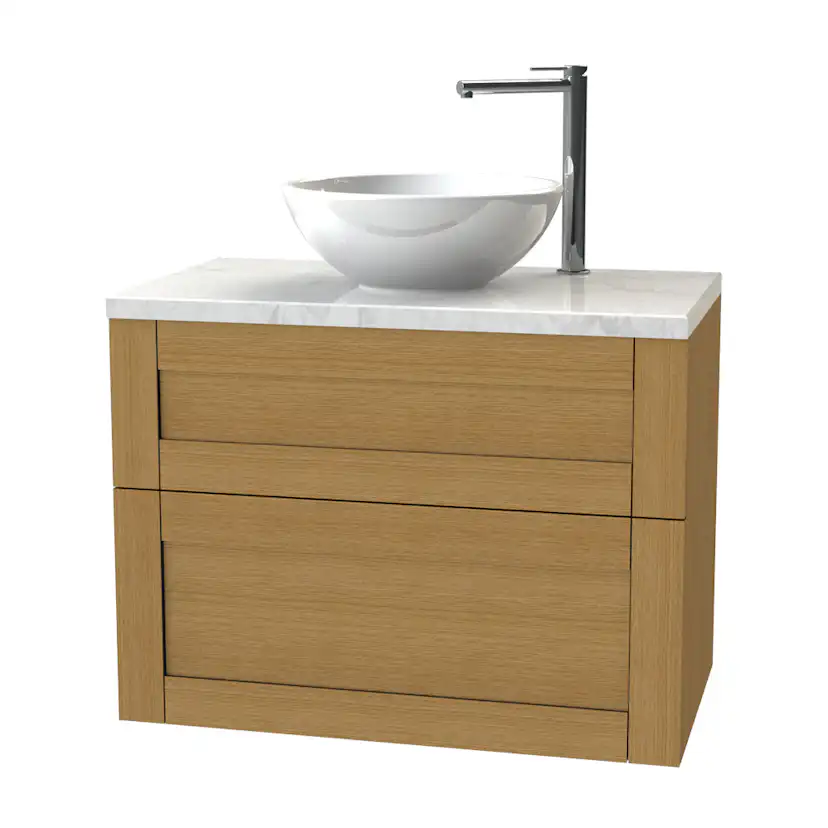 Tvättställsskåp Miller Badrum London 80 för Fristående Tvättställ