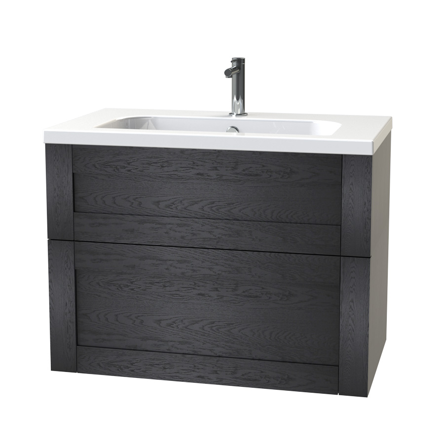 Tvättställsskåp Miller Badrum London 80 för Heltäckande Tvättställ