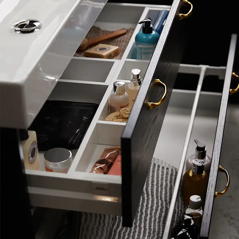 Tvättställsskåp Miller Badrum New York 60 Lådor för Heltäckande Tvättställ