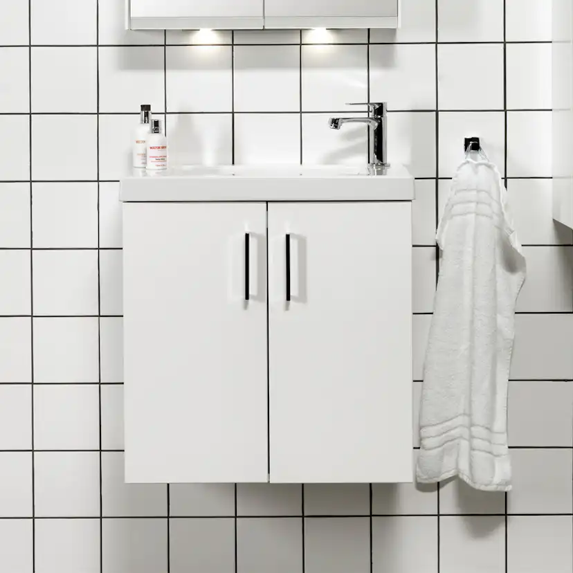 Tvättställsskåp Miller Badrum New York 60 Luckor för Heltäckande Tvättställ