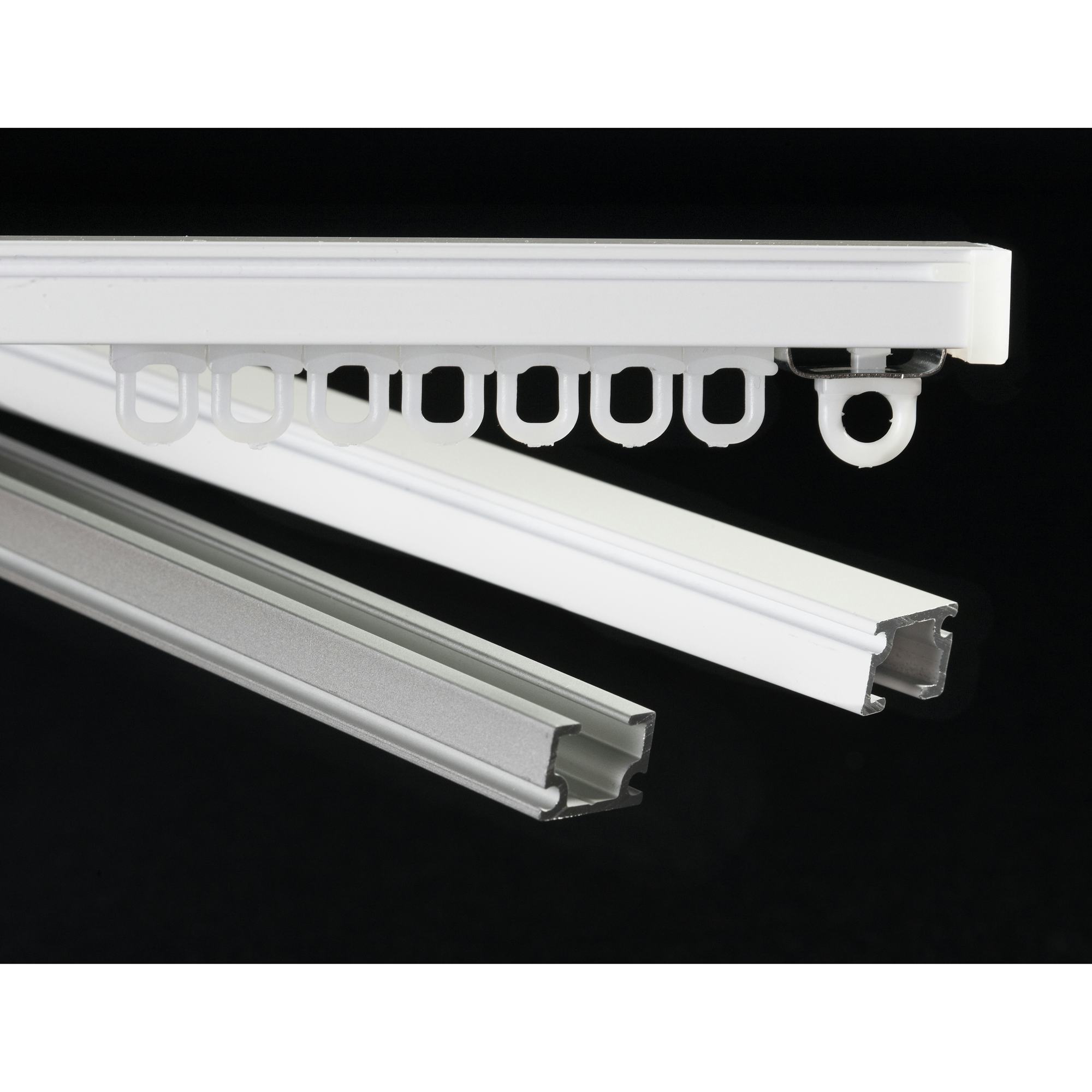 Gardinskena Kirsch U-skena Komplett för Gardinupphängning