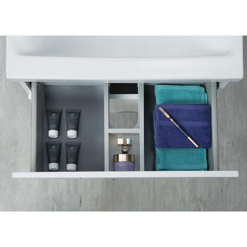 Möbelpaket 4AQUA Minimal med Tvättställ och Spegel Aura LED