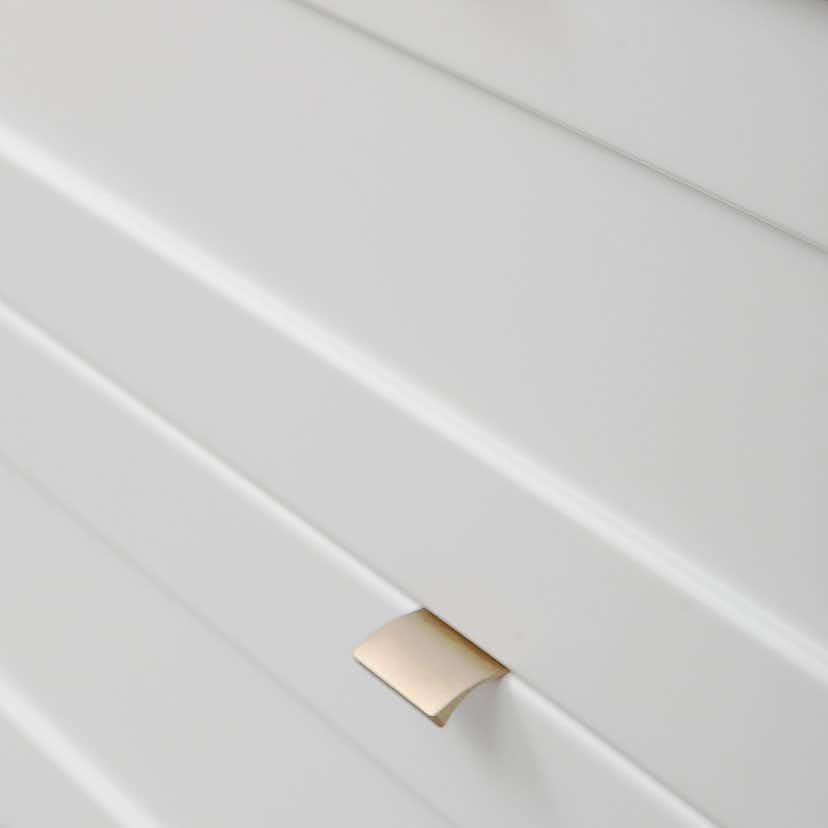 Tvättställsskåp 4AQUA Slim H Med 4 Lådor & Ramlucka