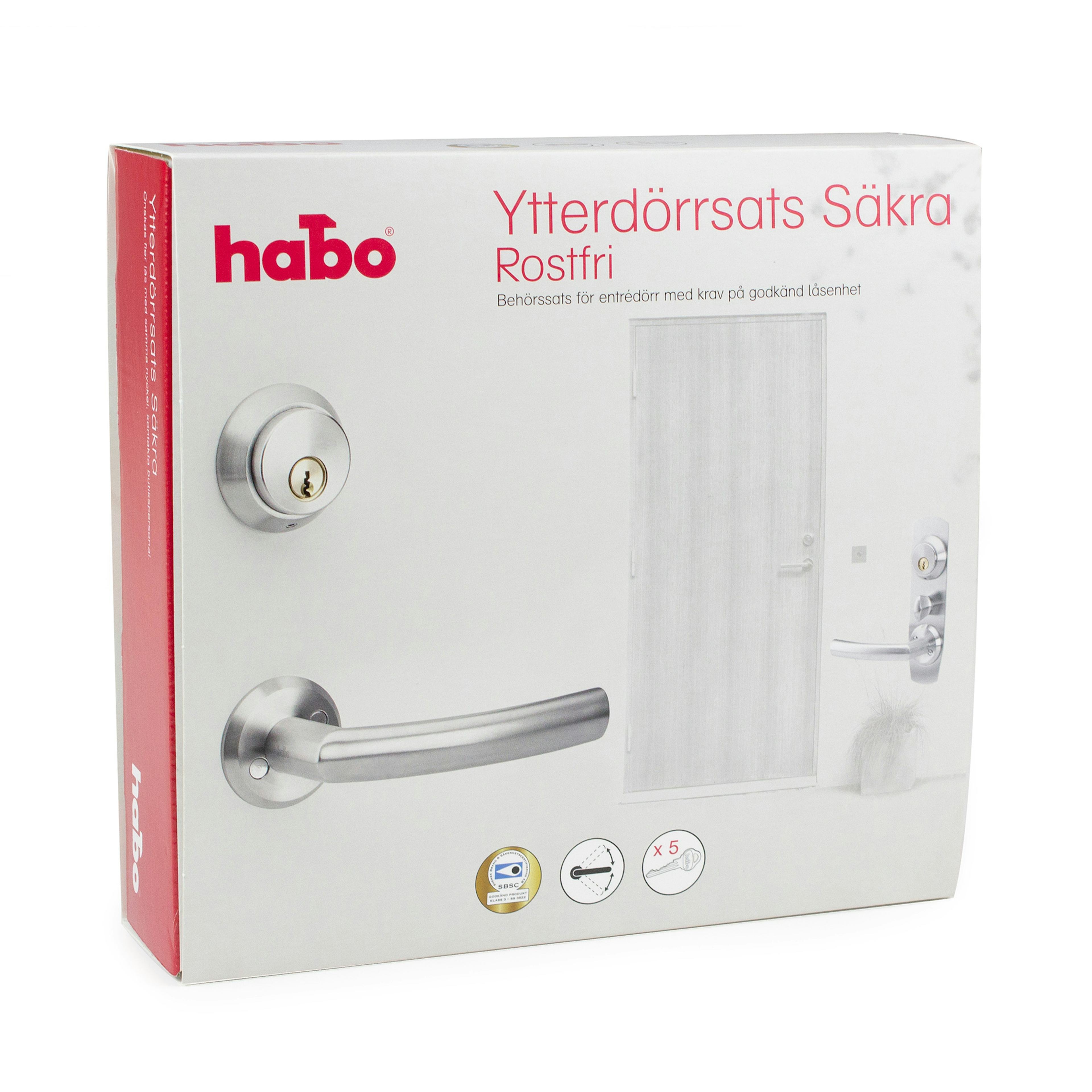 Beslagspaket Habo Säkra Utan Låskista
