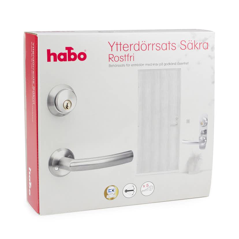 Beslagspaket Habo Säkra Utan Låskista