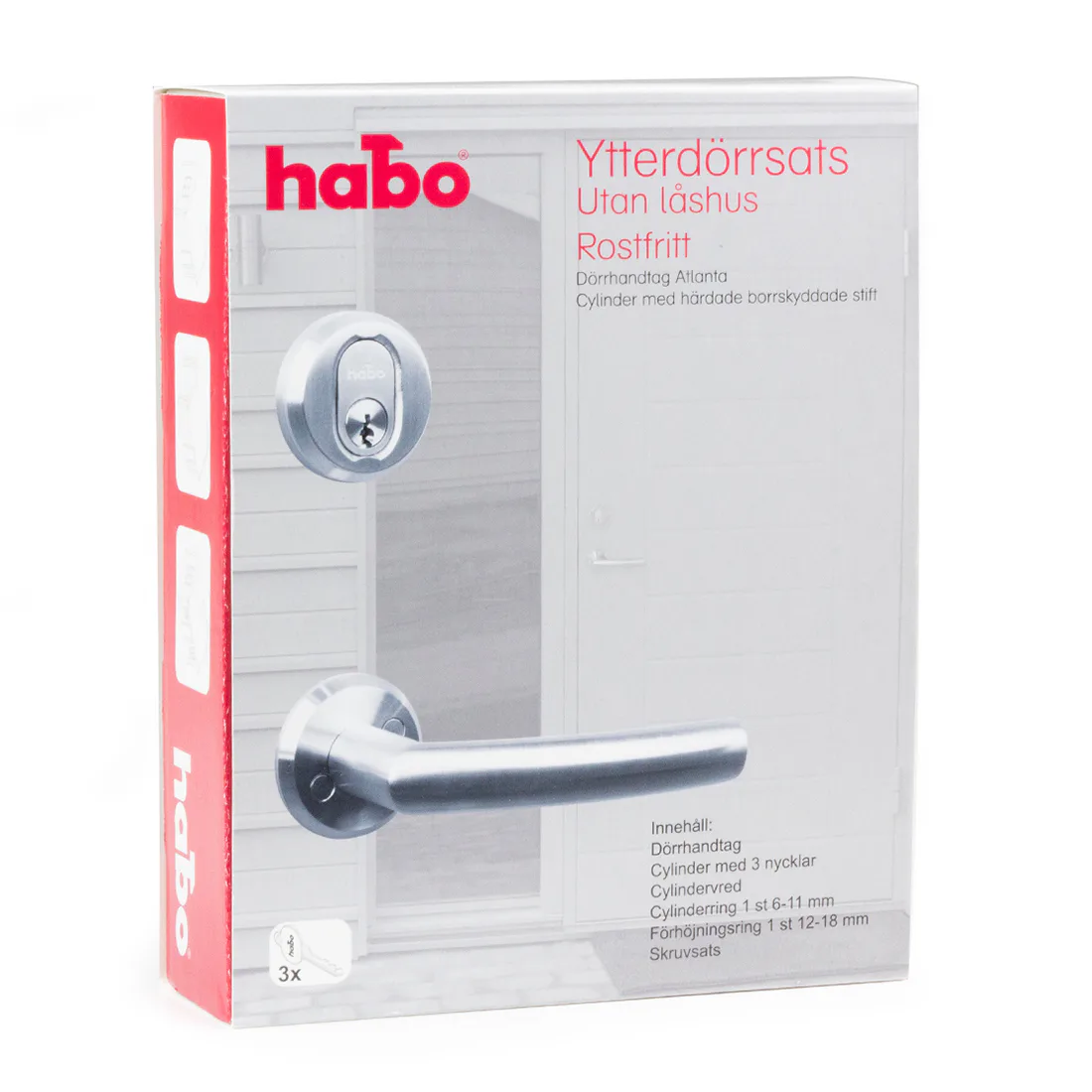 Beslagspaket Habo Atlanta Utan Låskista