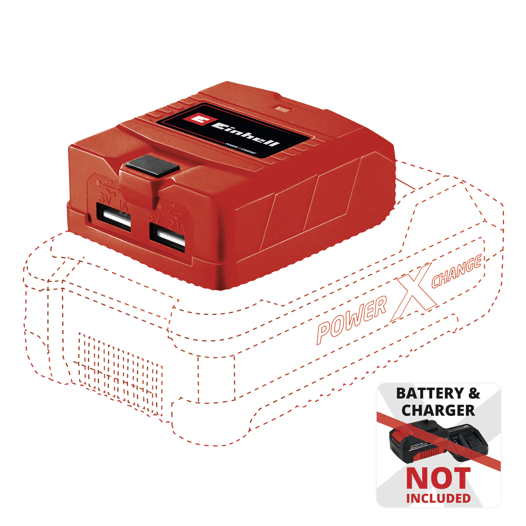 USB Laddadapter Einhell TE-CP 18 Li Solo