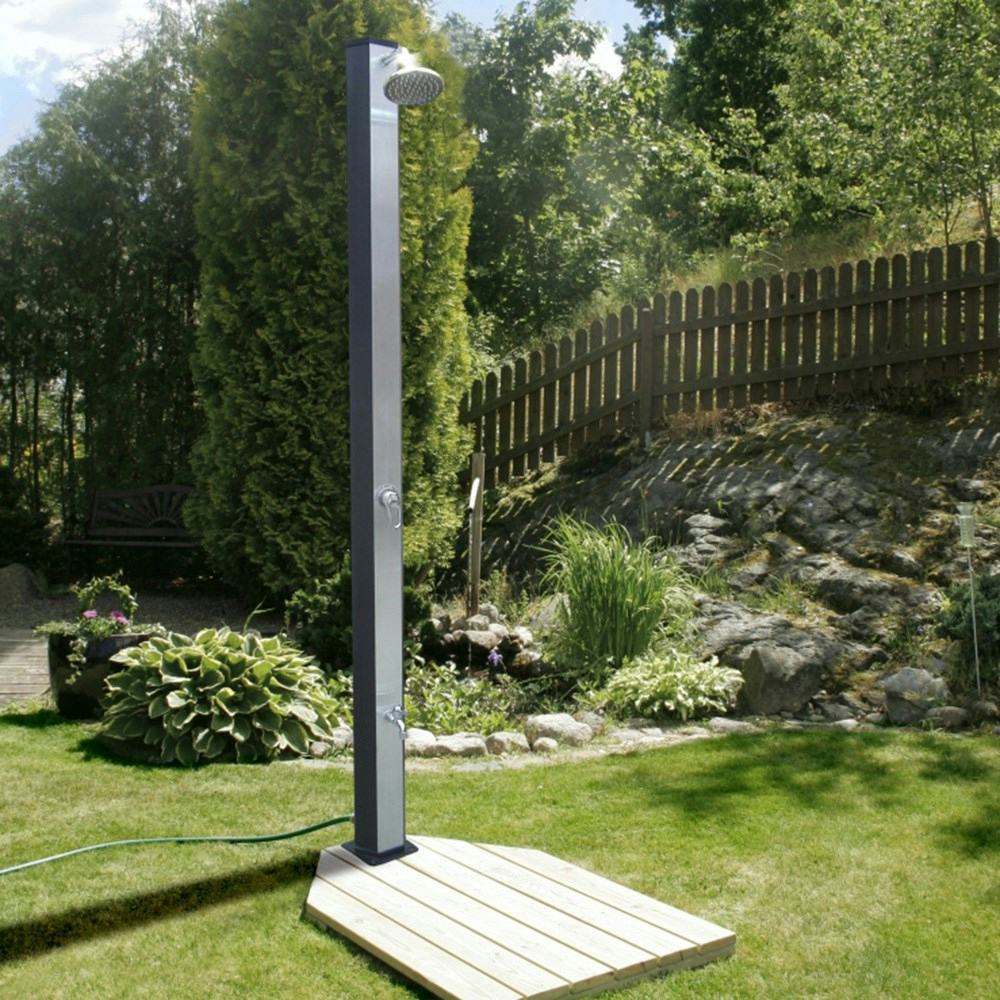 Utedusch Demerx Sunny 30 Exclusive Soluppvärmd Trädgårdsdusch med Takdusch