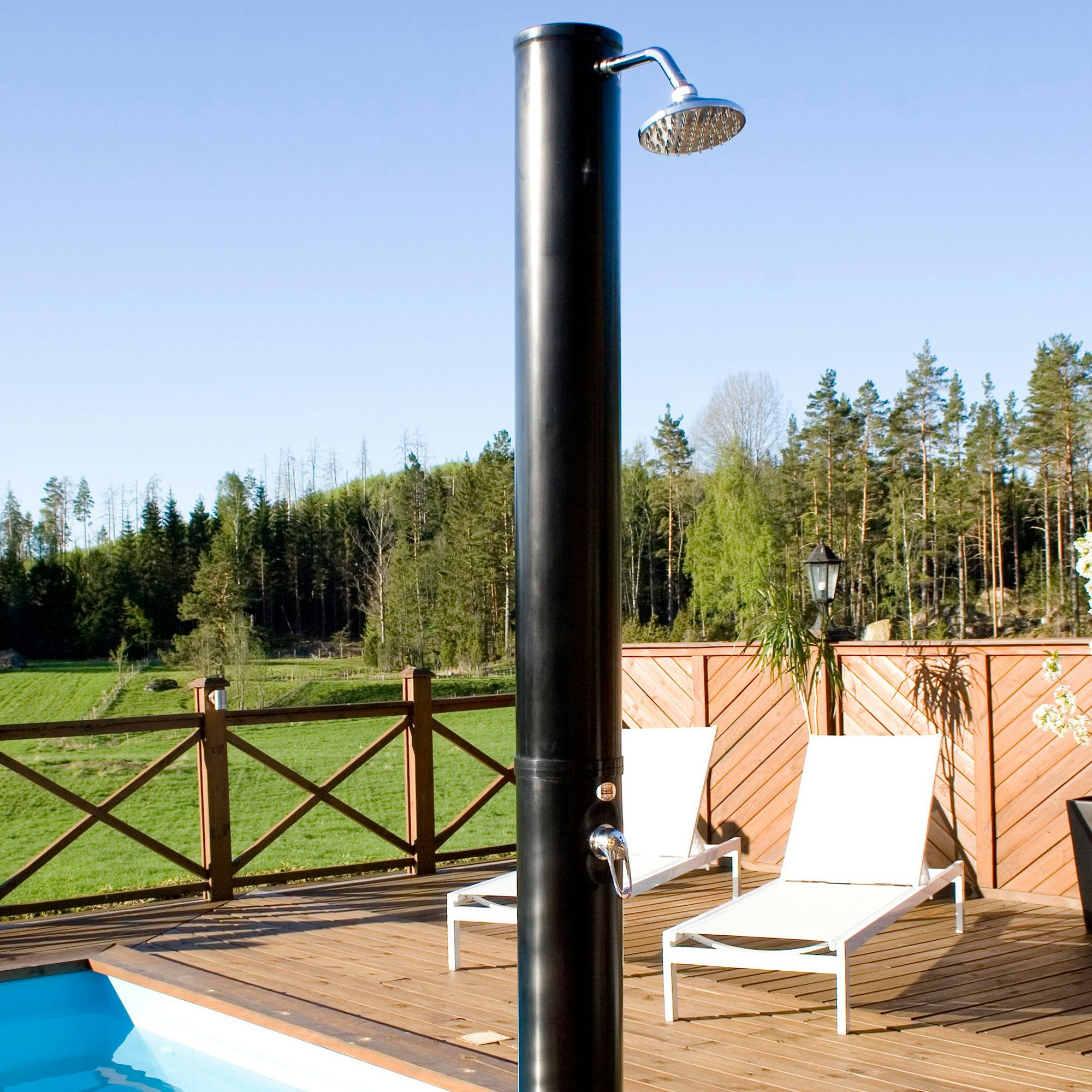 Utedusch Demerx Sunny 40 Split Soluppvärmd Trädgårdsdusch med Takdusch