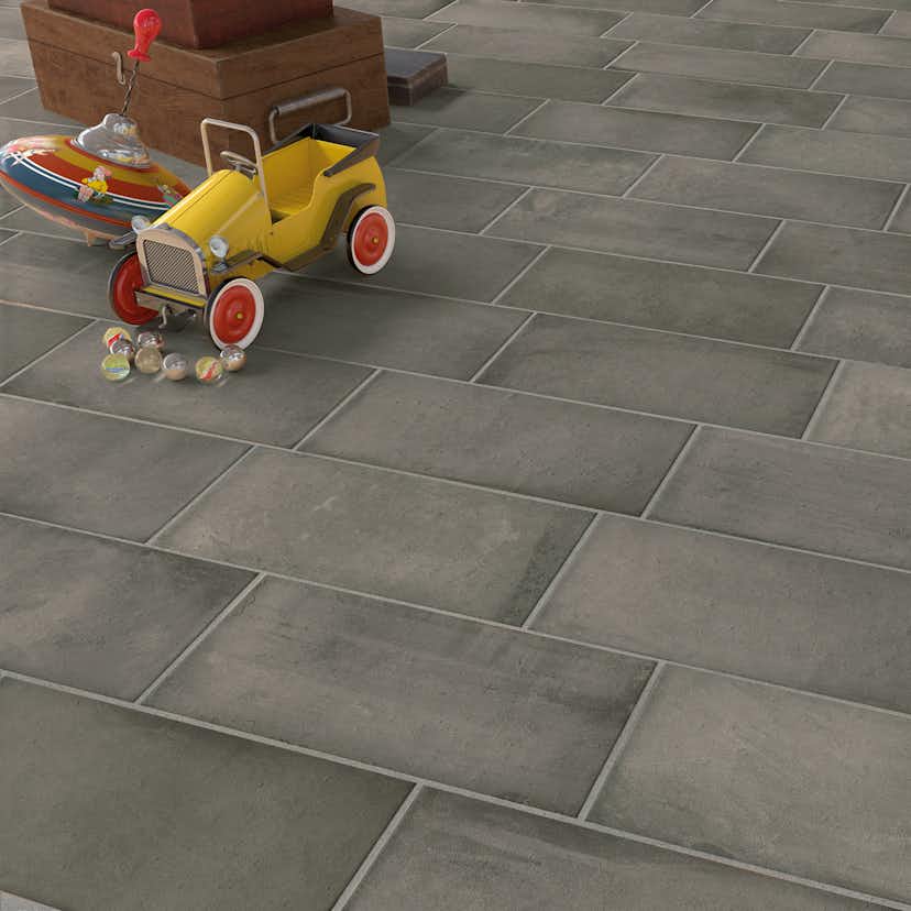 Klinker Tenfors Laverton Dunster Grafito 14x28 cm