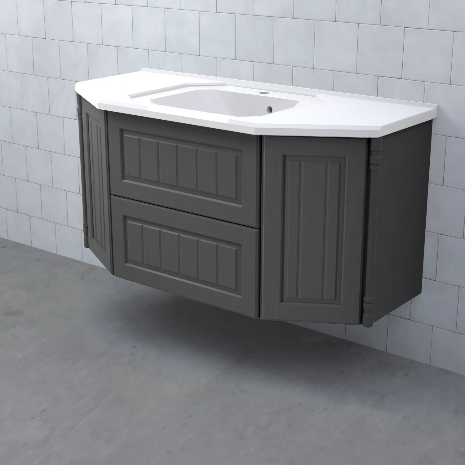 Tvättställsskåp Björbo Badrum Valhall Lådor