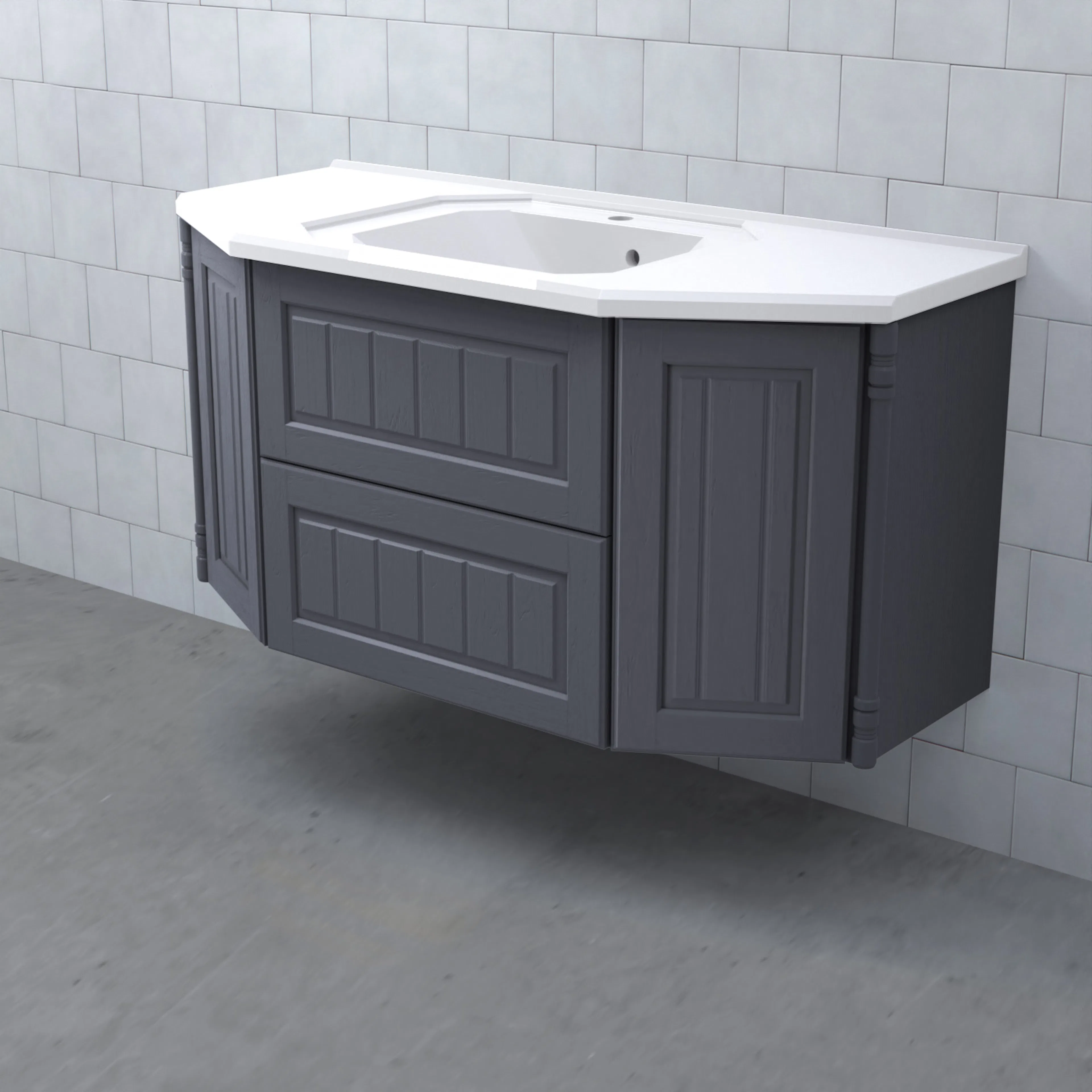 Tvättställsskåp Björbo Badrum Valhall Lådor