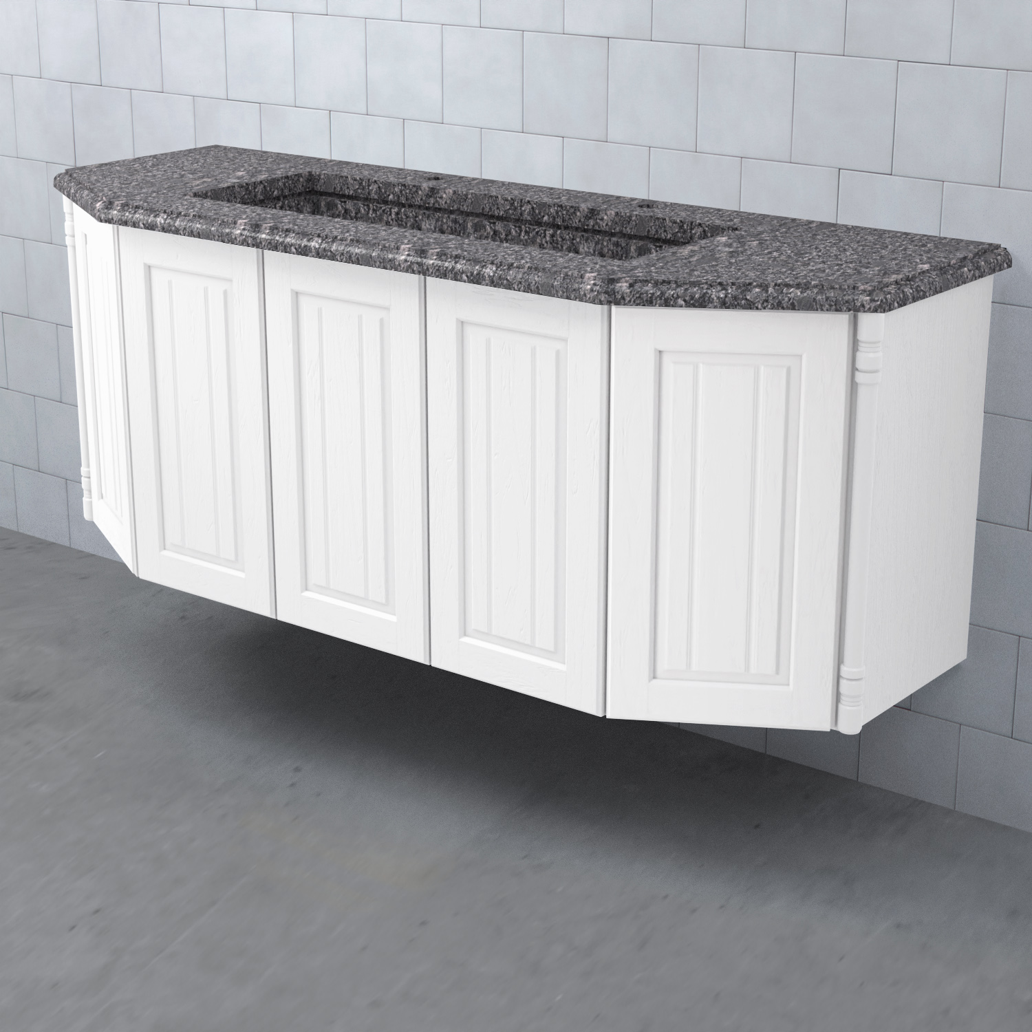 Tvättställsskåp Björbo Badrum Valhall 150 Luckor Dubbel