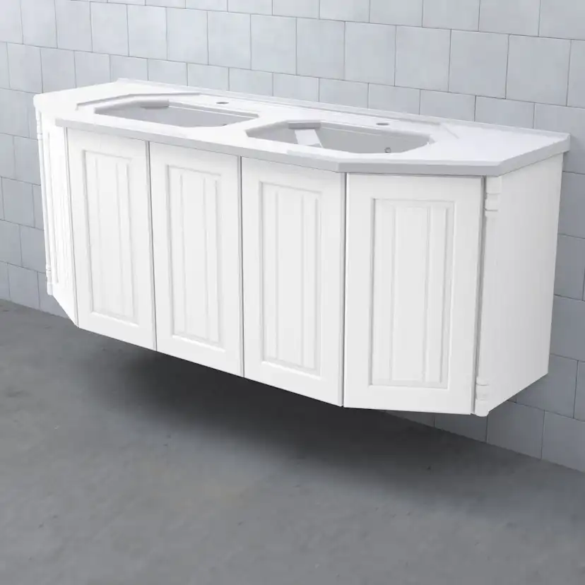 Tvättställsskåp Björbo Badrum Valhall 150 Luckor Dubbel