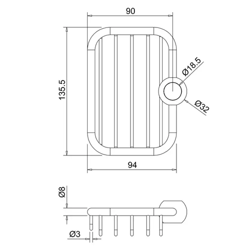 Tvålkopp Burlington V23