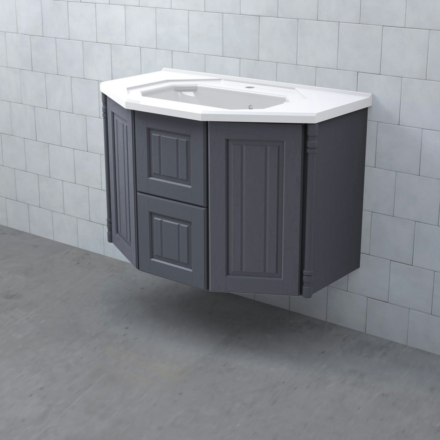 Tvättställsskåp Björbo Badrum Valhall Lådor