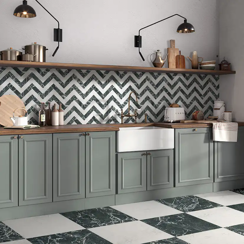 Klinker Lhådös Classica Verde Alpi 30x30 cm