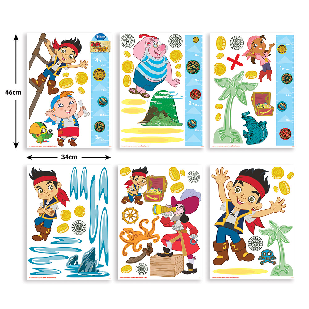 Väggdekor Walltastic Disney Jake och Piraterna