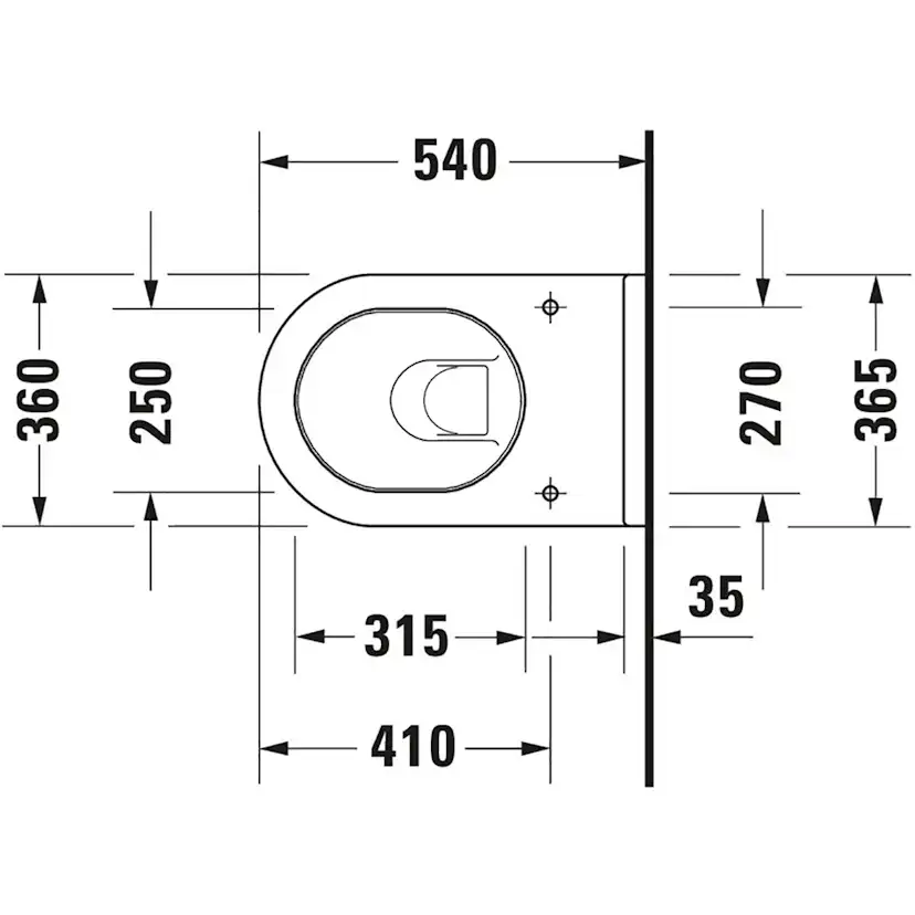 Vägghängd Toalettstol Duravit Starck 3 222509