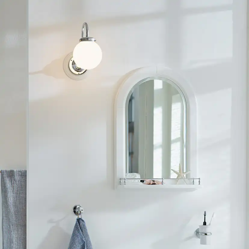 Vägglampa Miller Badrum med Väggplatta