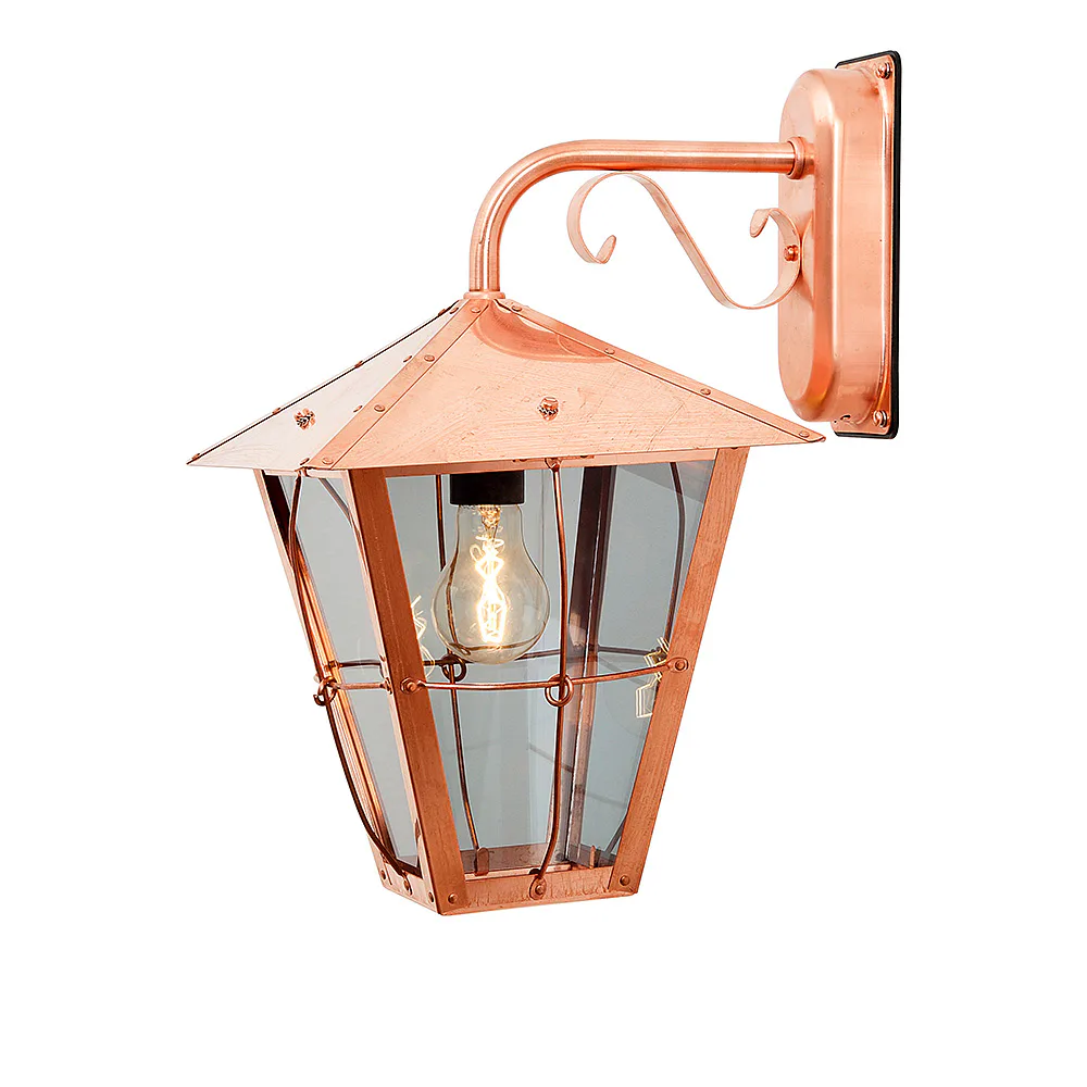 Vägglykta Gnosjö Konstsmide Fenix Ned Utebelysning Vägg i Koppar