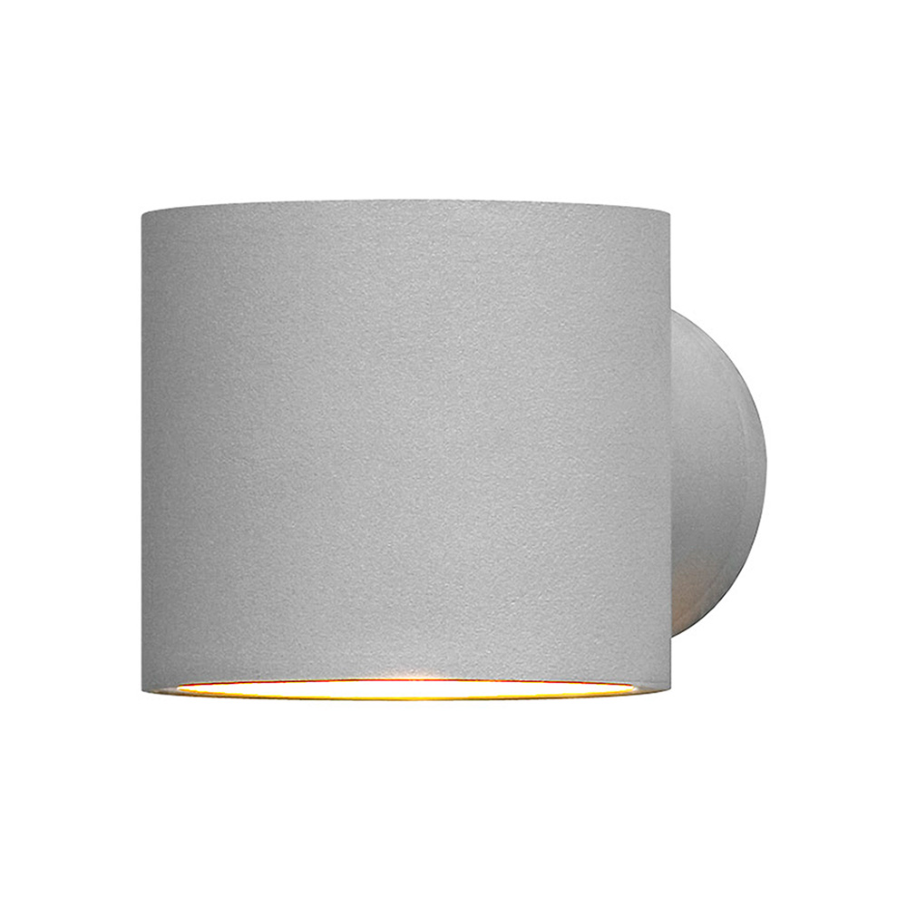 Vägglykta Gnosjö Konstsmide Modena Rund G9 Grå