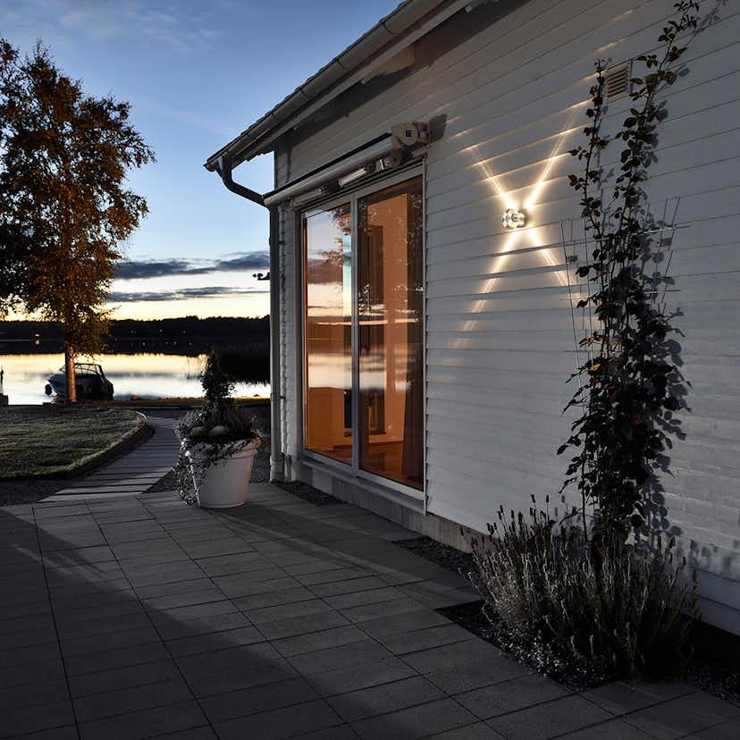 Vägglykta Gnosjö Konstsmide Monza 3W High Power LED Alu