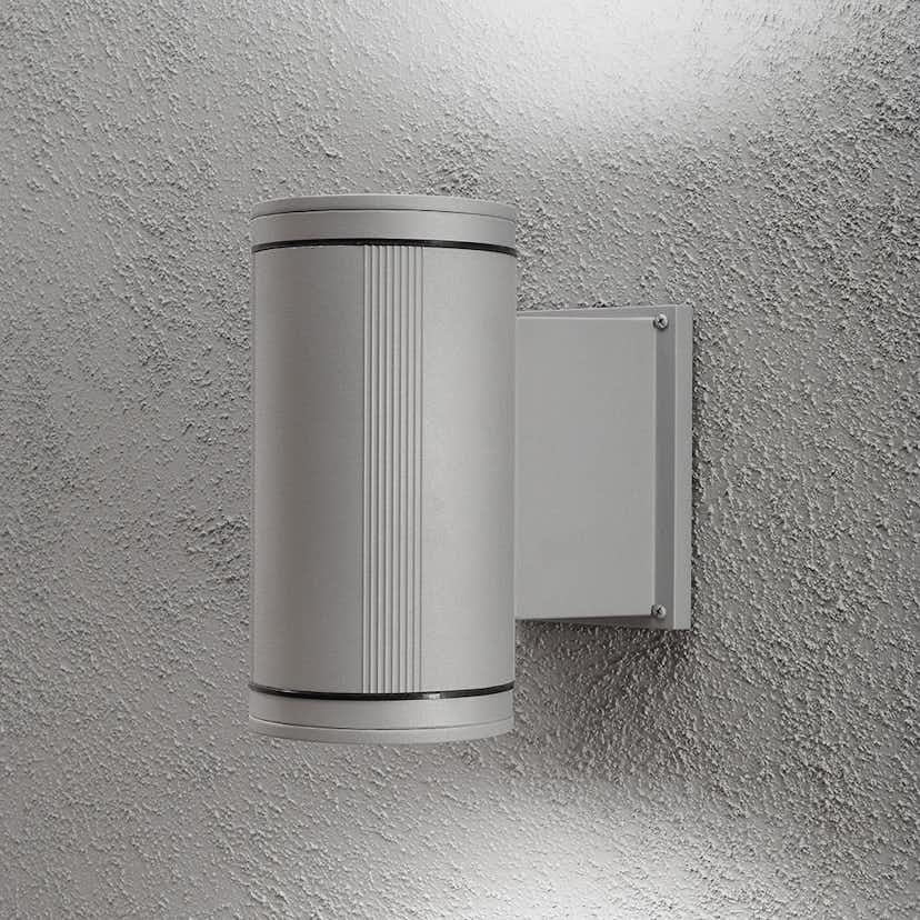 Vägglykta Gnosjö Konstsmide Siracusa Upp/ned G12 Inkl. Lampa Grå