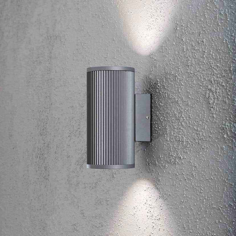 Vägglykta Gnosjö Konstsmide Siracusa Upp/ned GU10 Grå