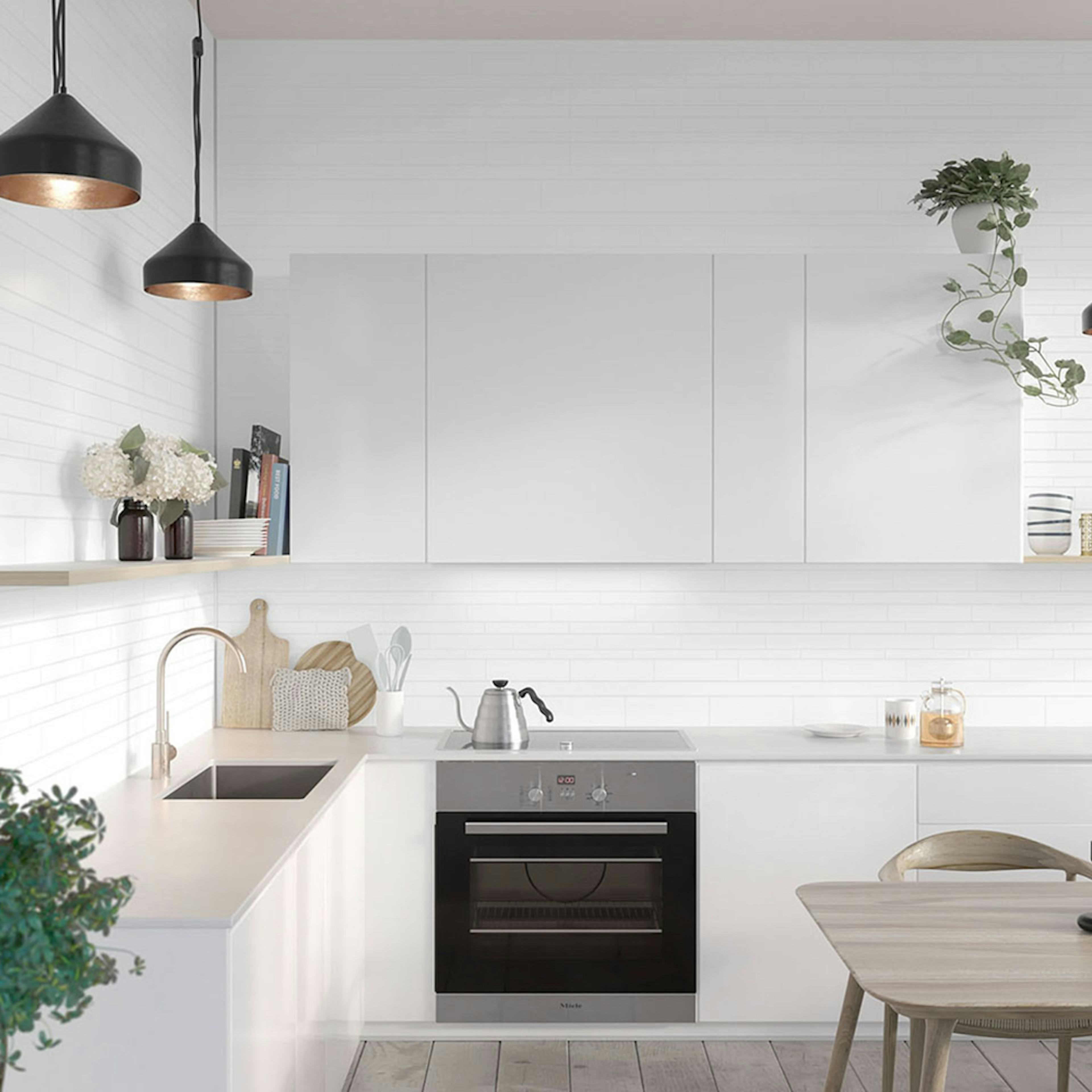 Stänkskyddsskiva Fibo White Slate 4091-M99 SL