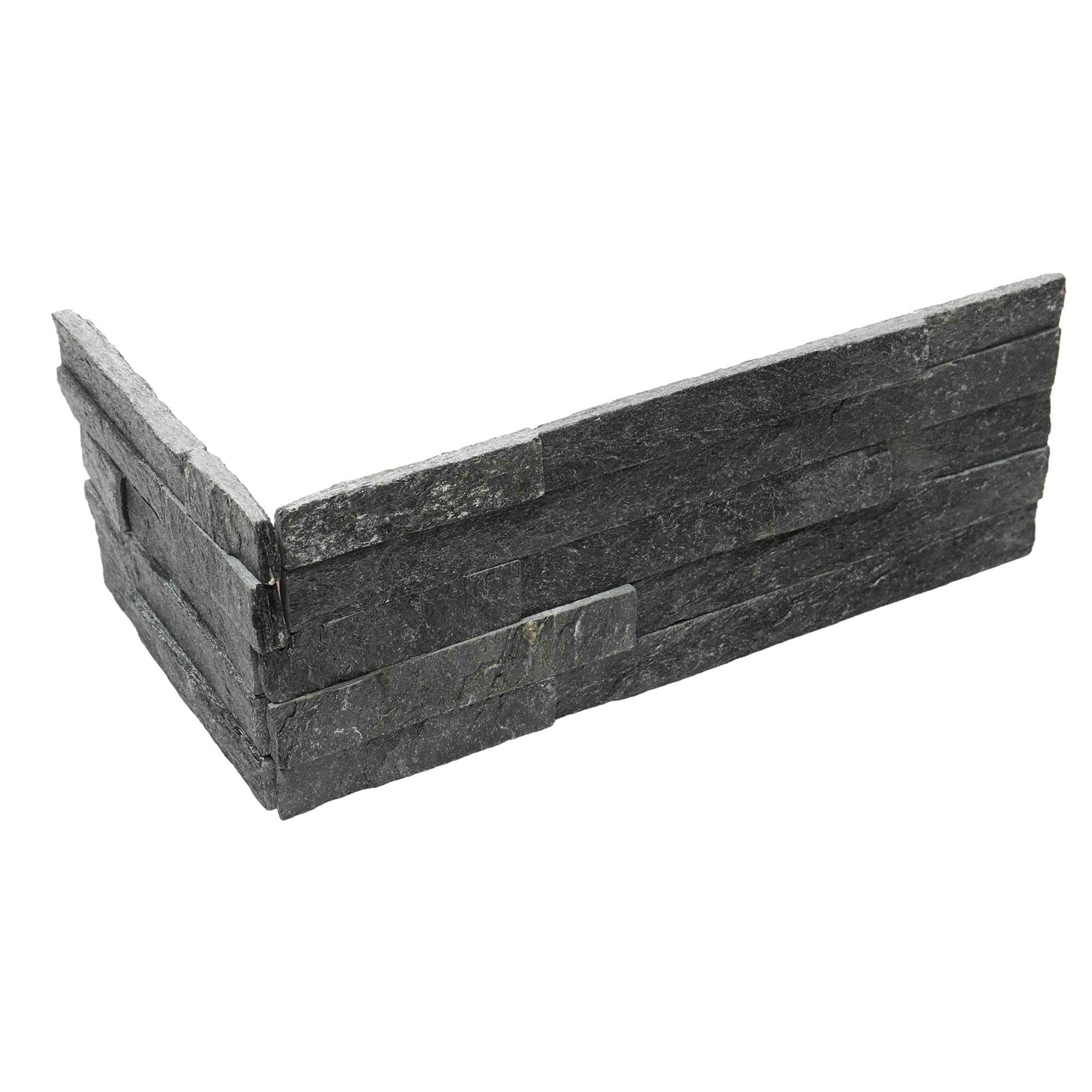 Väggsten ArtStone Black Glossy Mountain Hörn