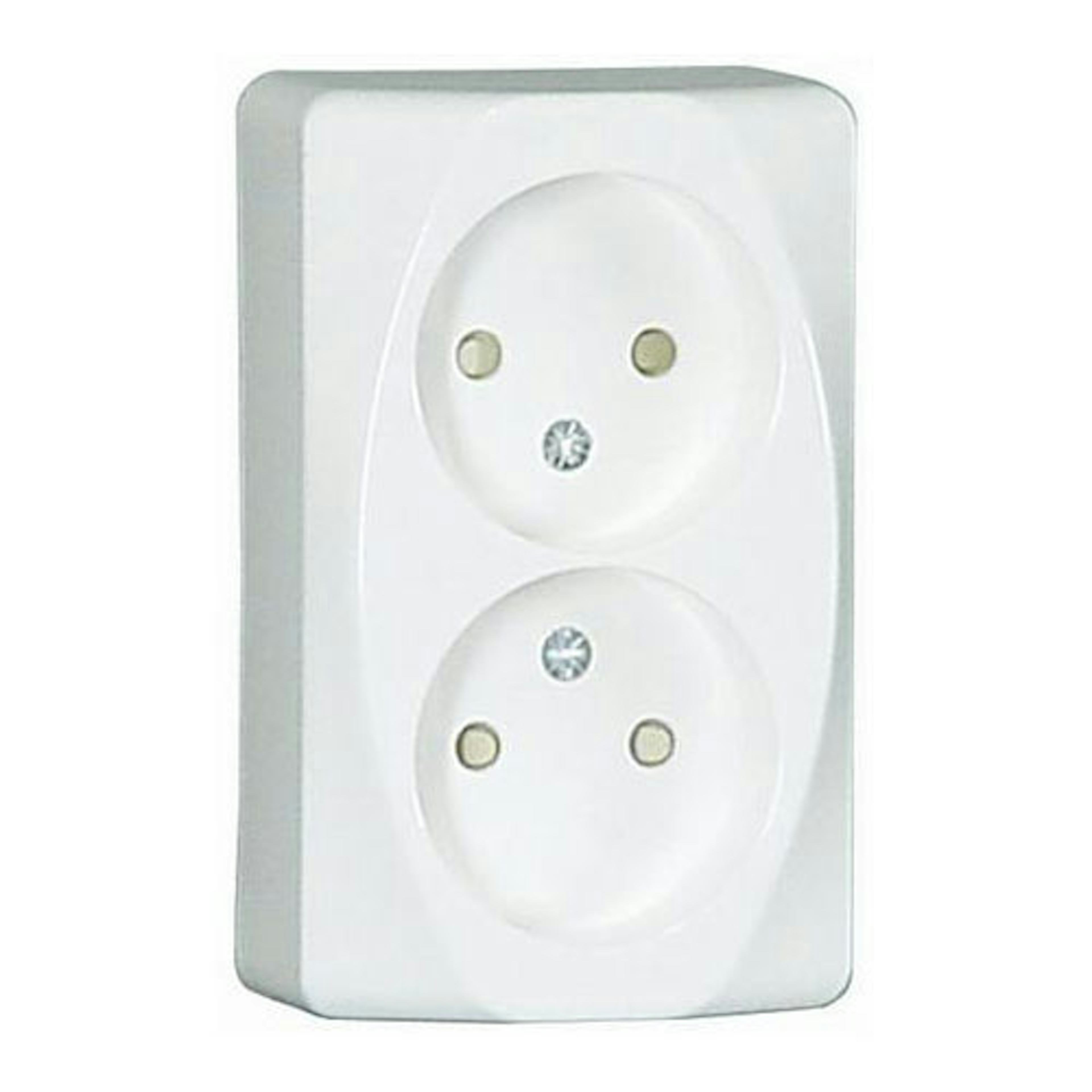 Vägguttag Malmbergs Inex Utanpåliggande 2-Vägs utan Jord