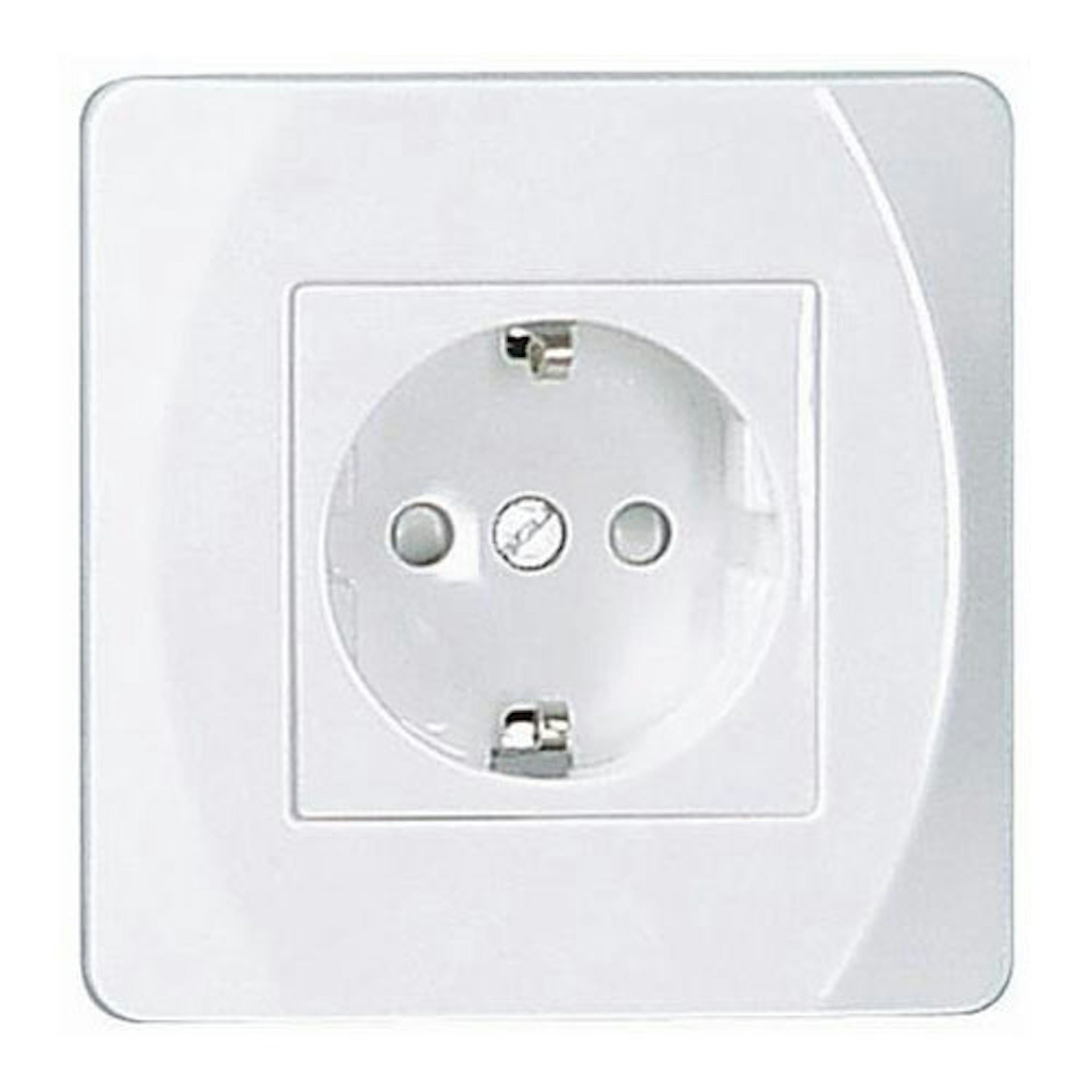 Vägguttag Malmbergs Nova Infälld 1-Vägs med Jord