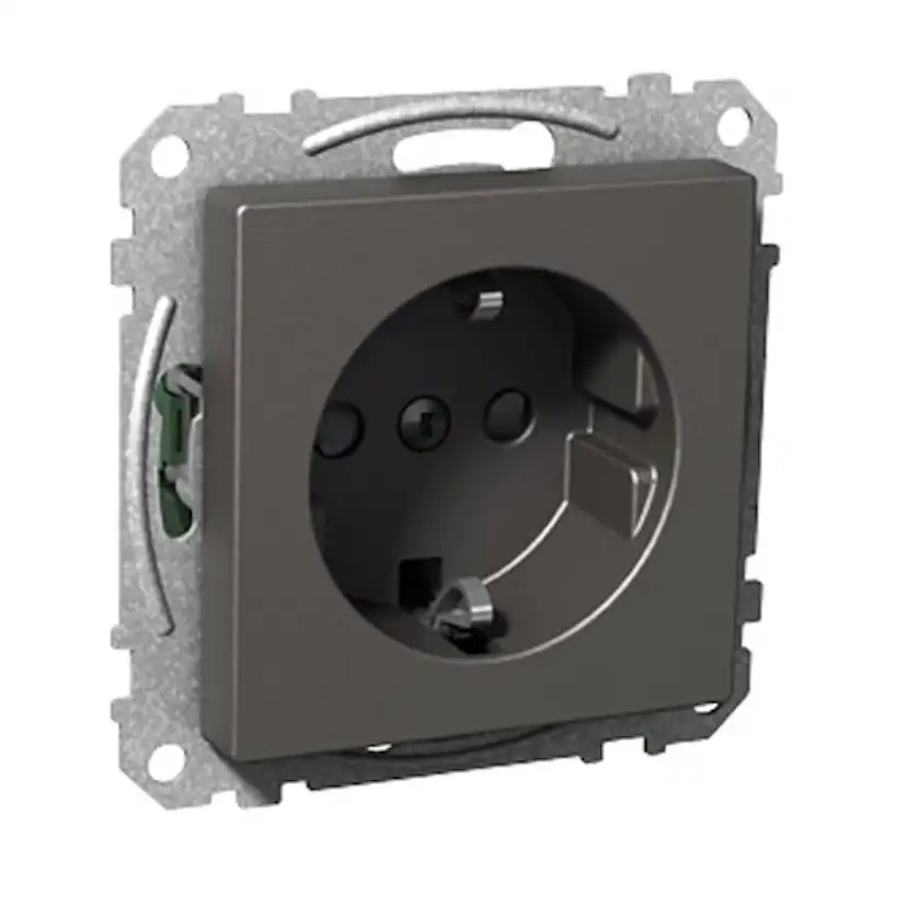 Vägguttag Schneider Electric Exxact 1-vägs Skruvanslutning