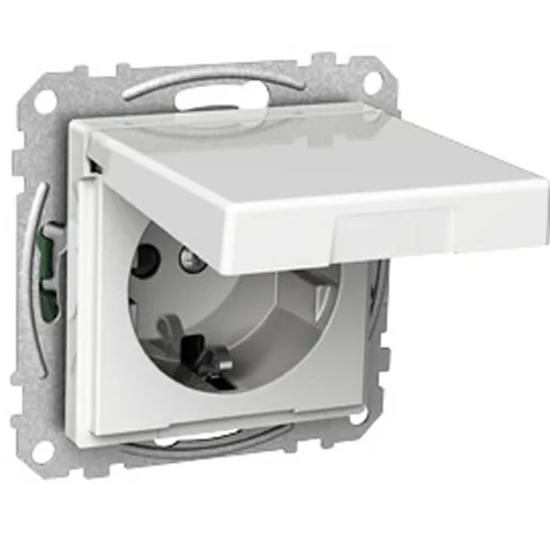 Vägguttag Schneider Electric Exxact 1-vägs Med Lock