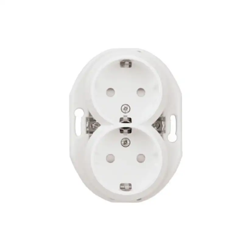 Vägguttag Schneider Electric Renova 2-vägs Jordad Separat Brunntändning