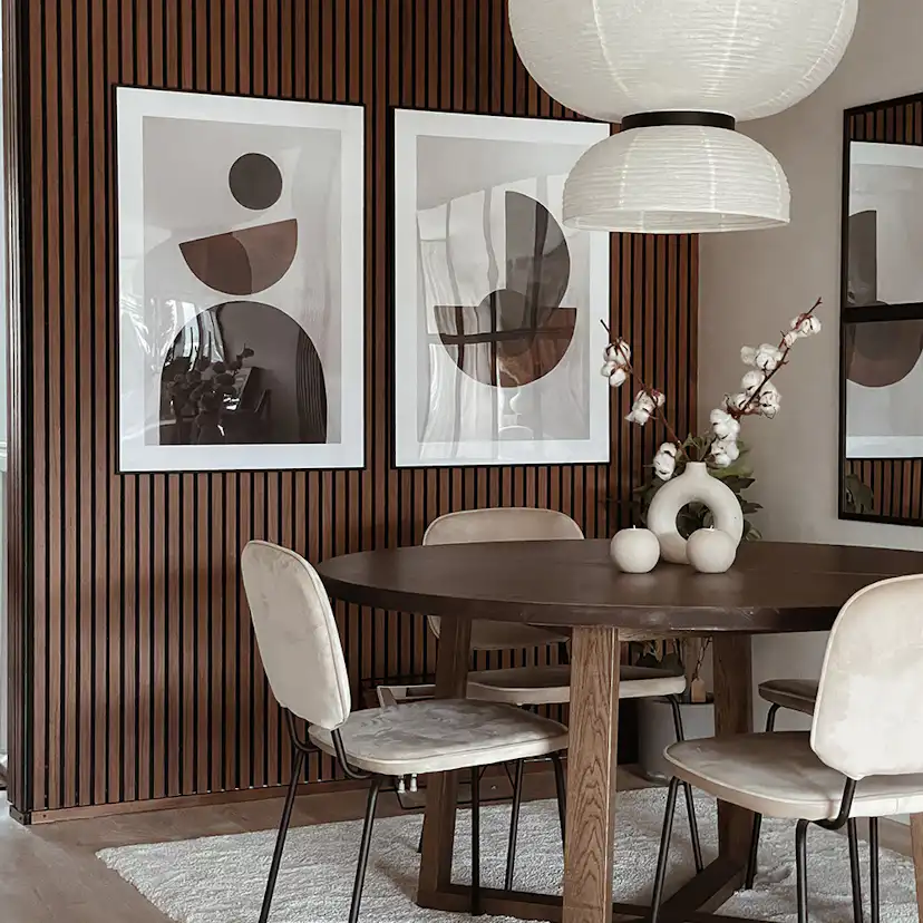 Akustikpanel Wood on wall Valnöt Oljad