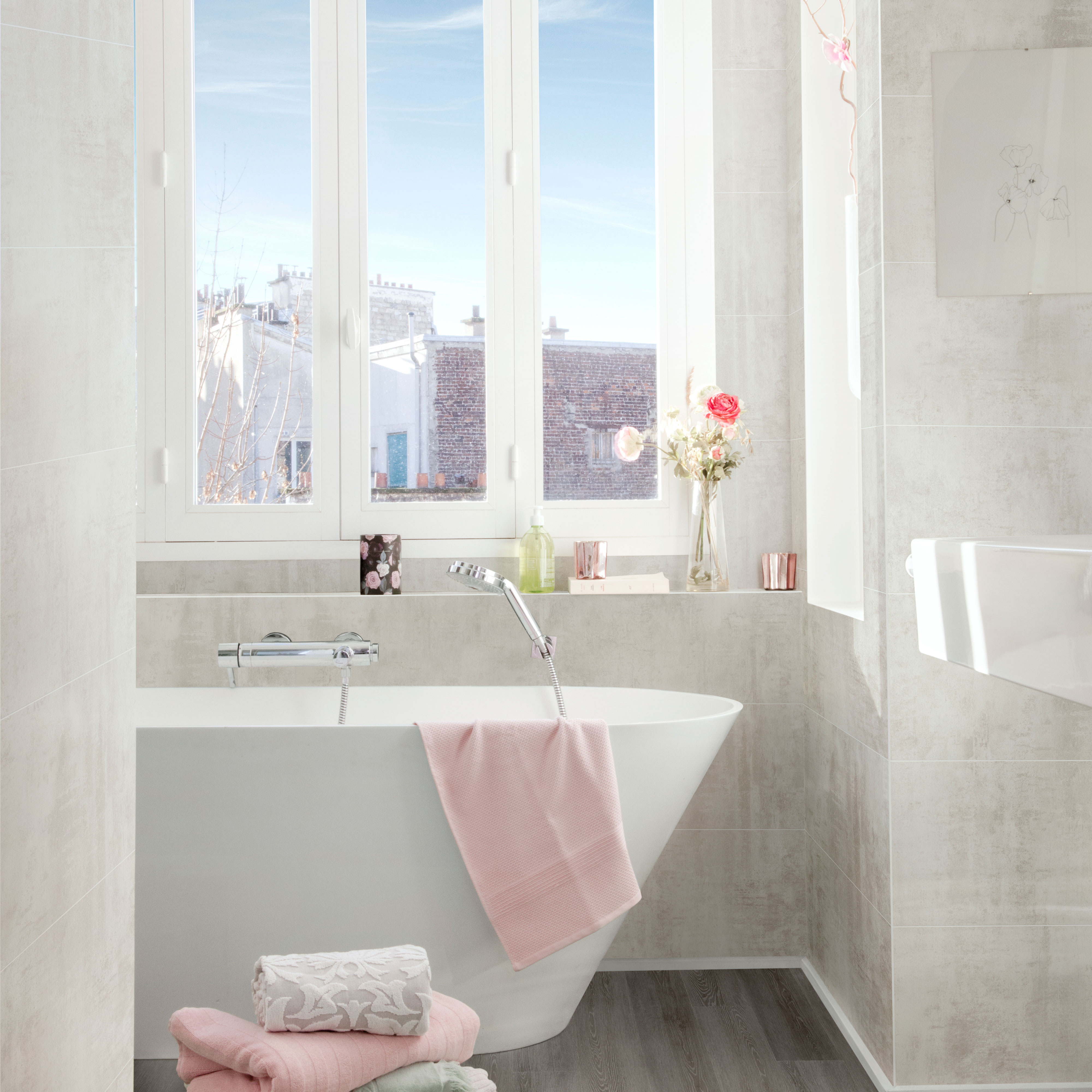 Våtrumsskiva BerryAlloc Wall & Water Betong SF 60x30