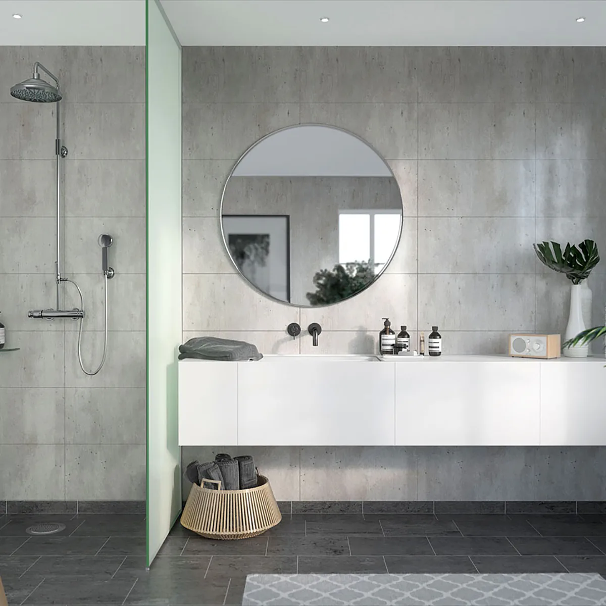 Våtrumsskiva Fibo Cracked Cement 2204-M63 S