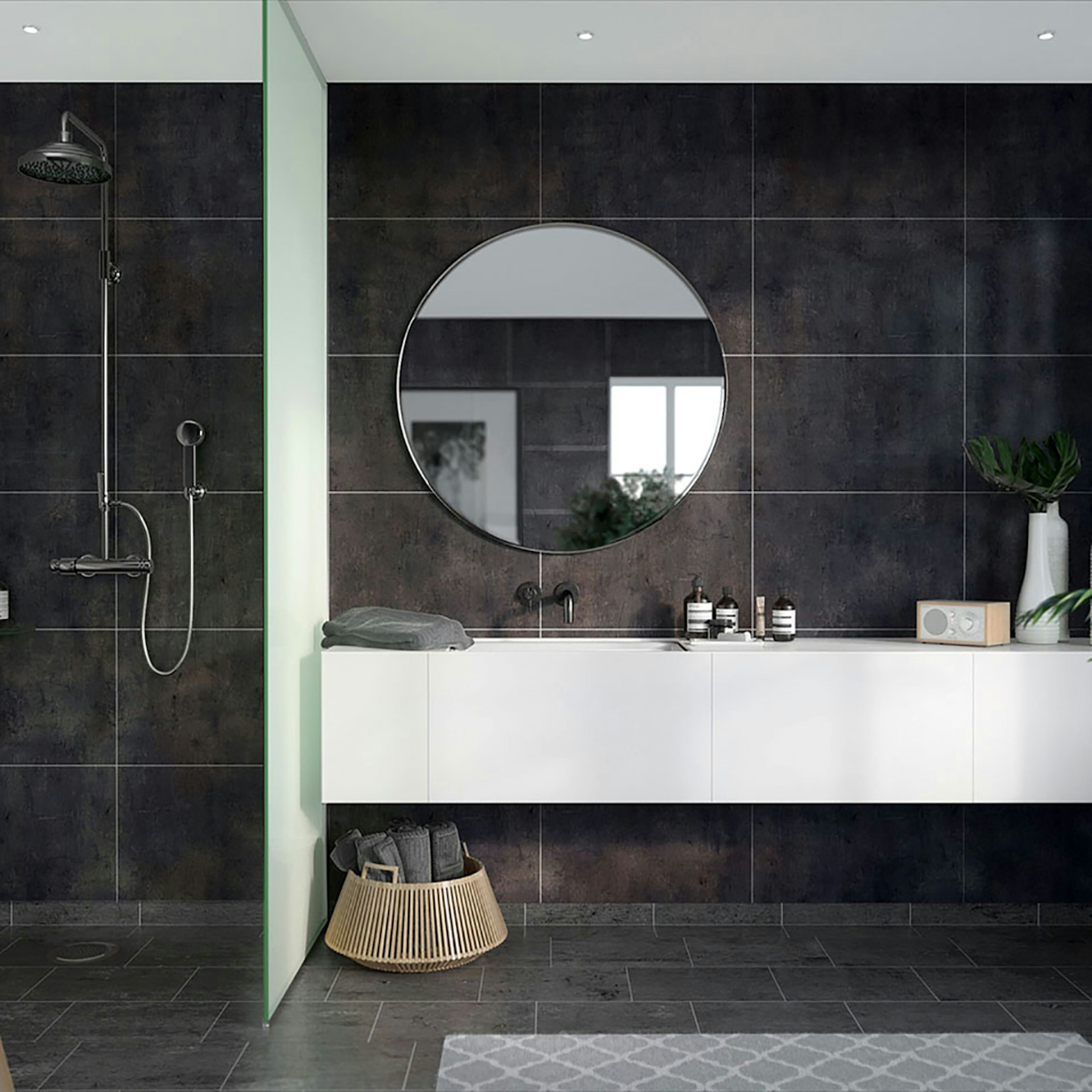 Våtrumsskiva Fibo Lentini Dark 8056-M6040 STN