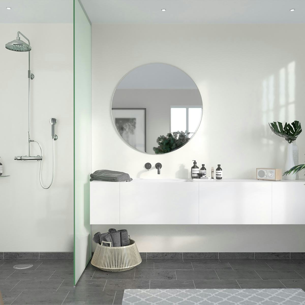 Våtrumsskiva Fibo Vit 110 HG