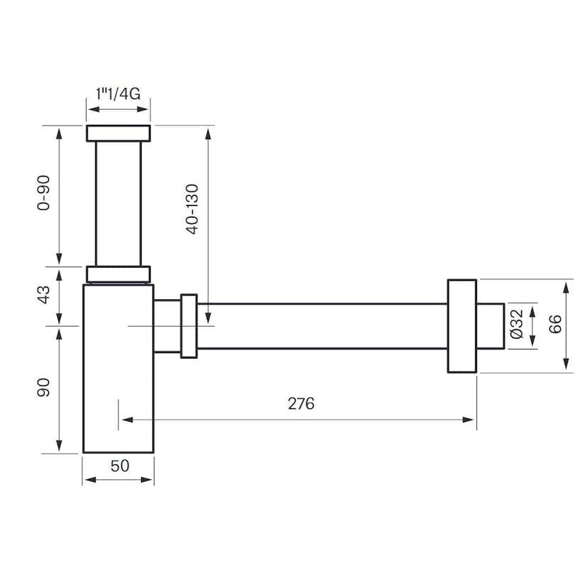 Vattenlås Tapwell XACC167