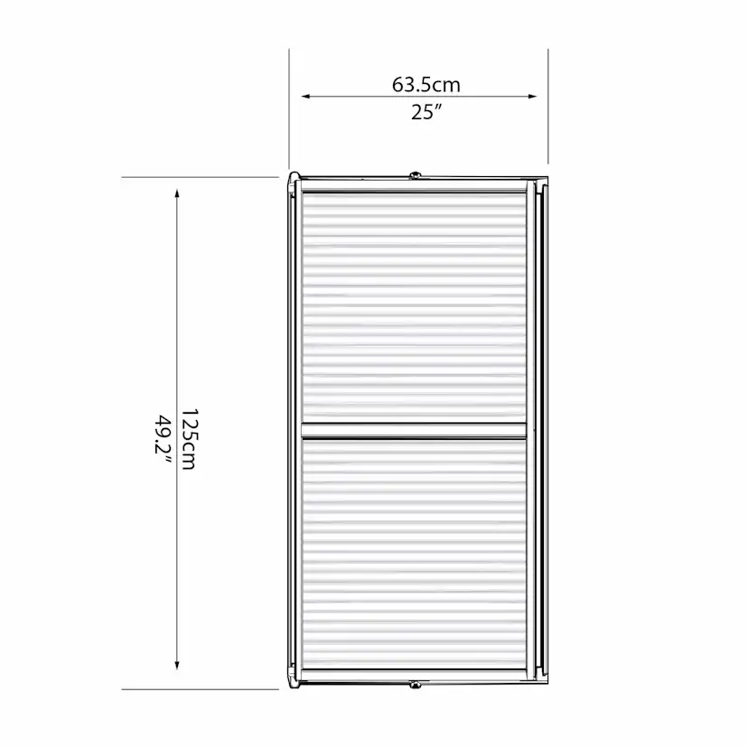 Växthus gop Lean To 0,8 kvm