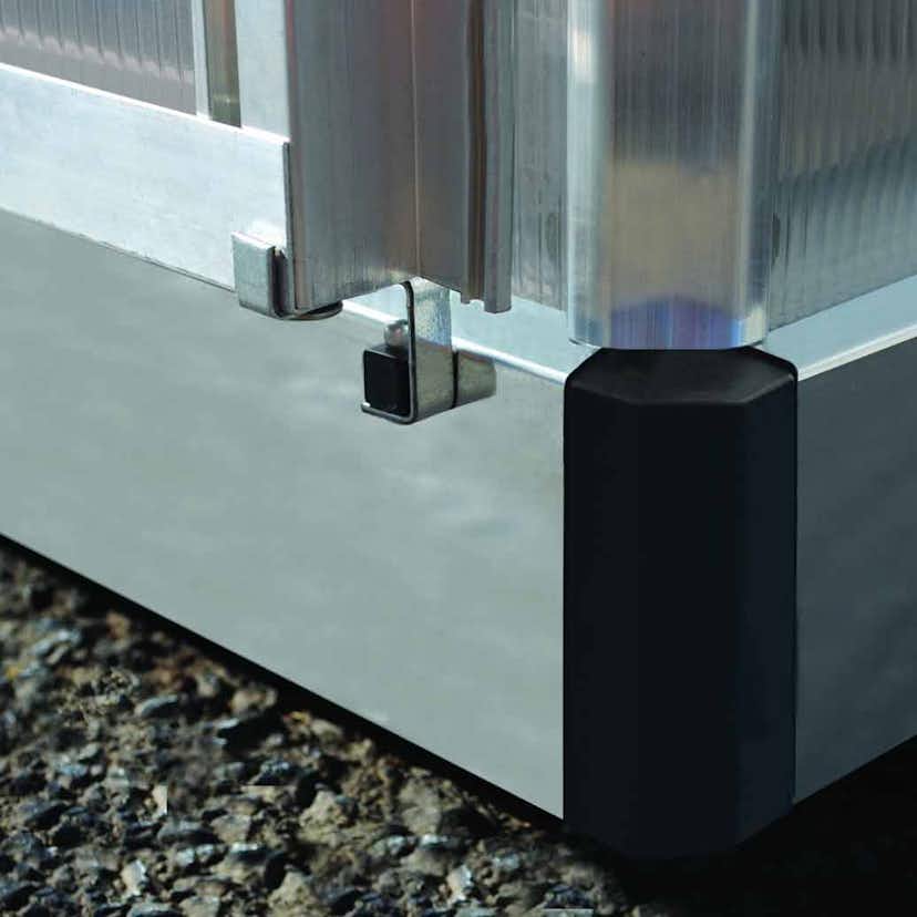 Växthus gop Multi Line Mythos Aluminiumram med UV-Skyddat Polykarbonatglas, 5.7 m²