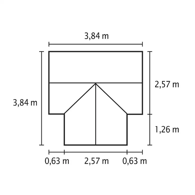 Växthus/Orangerie Vitavia Sirius 13 kvm