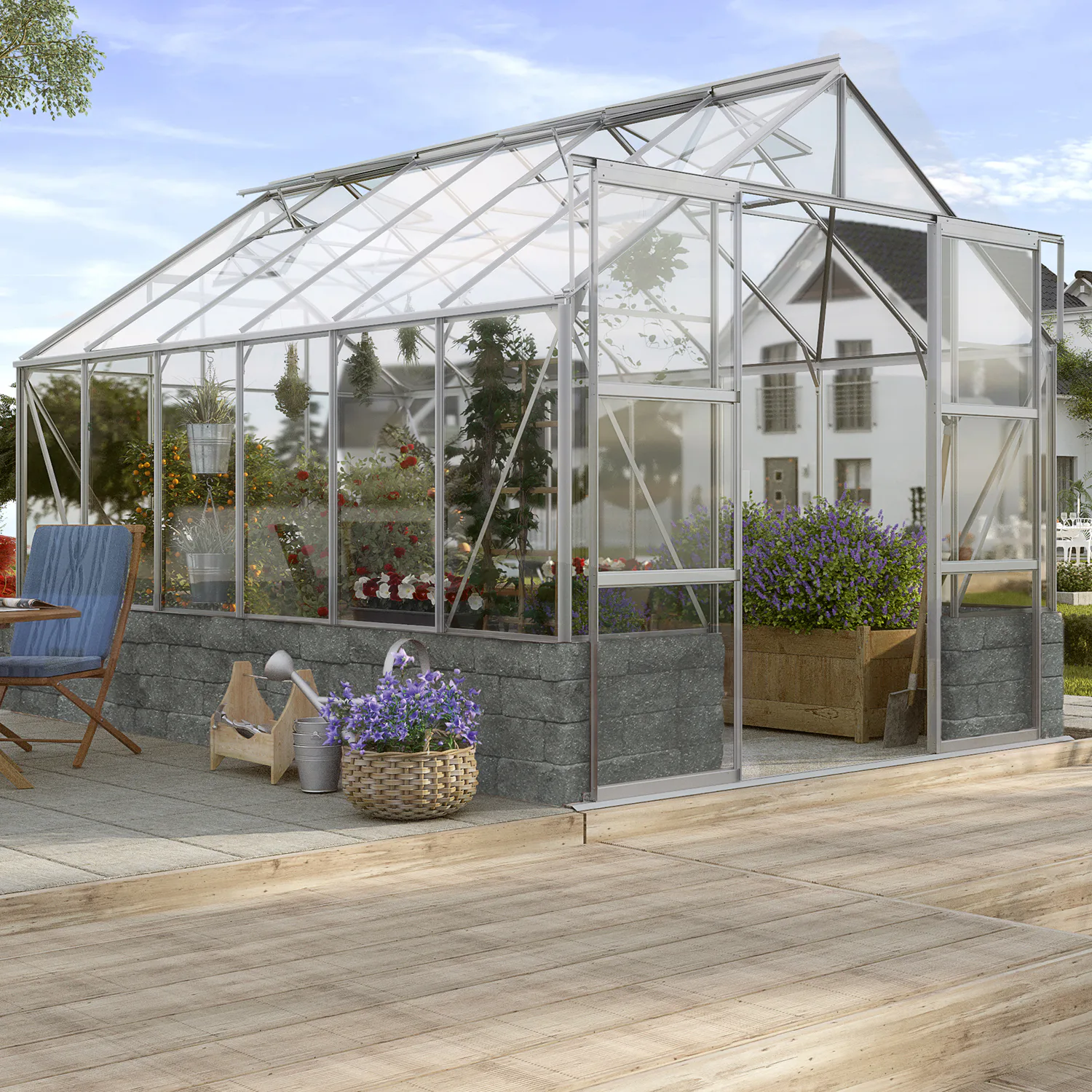Växthus På Mur Vitavia Cassandra 9,9 kvm