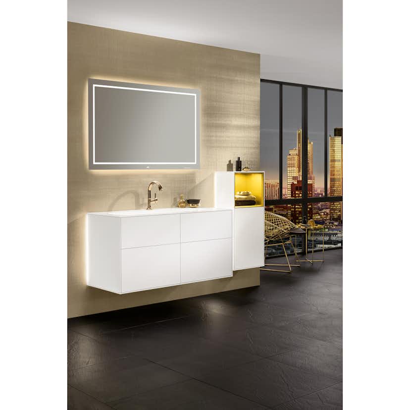 Väggskåp Villeroy & Boch Finion med 1 Dörr och Öppen Hylla Uppe 418 mm