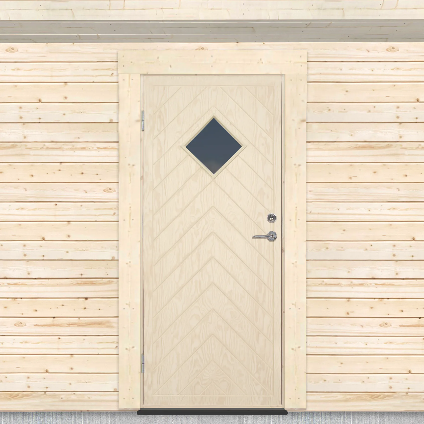 Varmförrådsdörr Sveadörren Fiskben Obehandlad