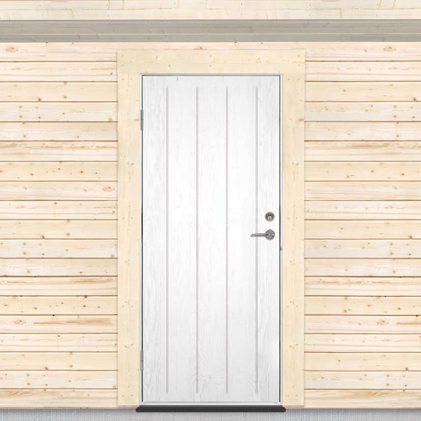 Varmförrådsdörr Sveadörren Grundmålad