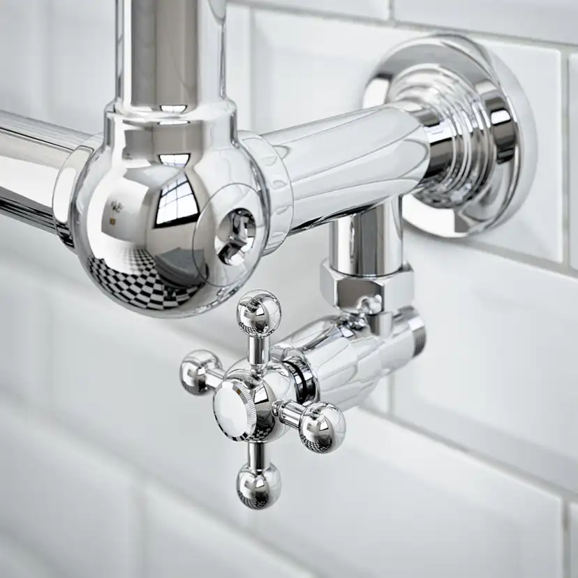 Ventil-set Nordhem Vinkel G15 Krom